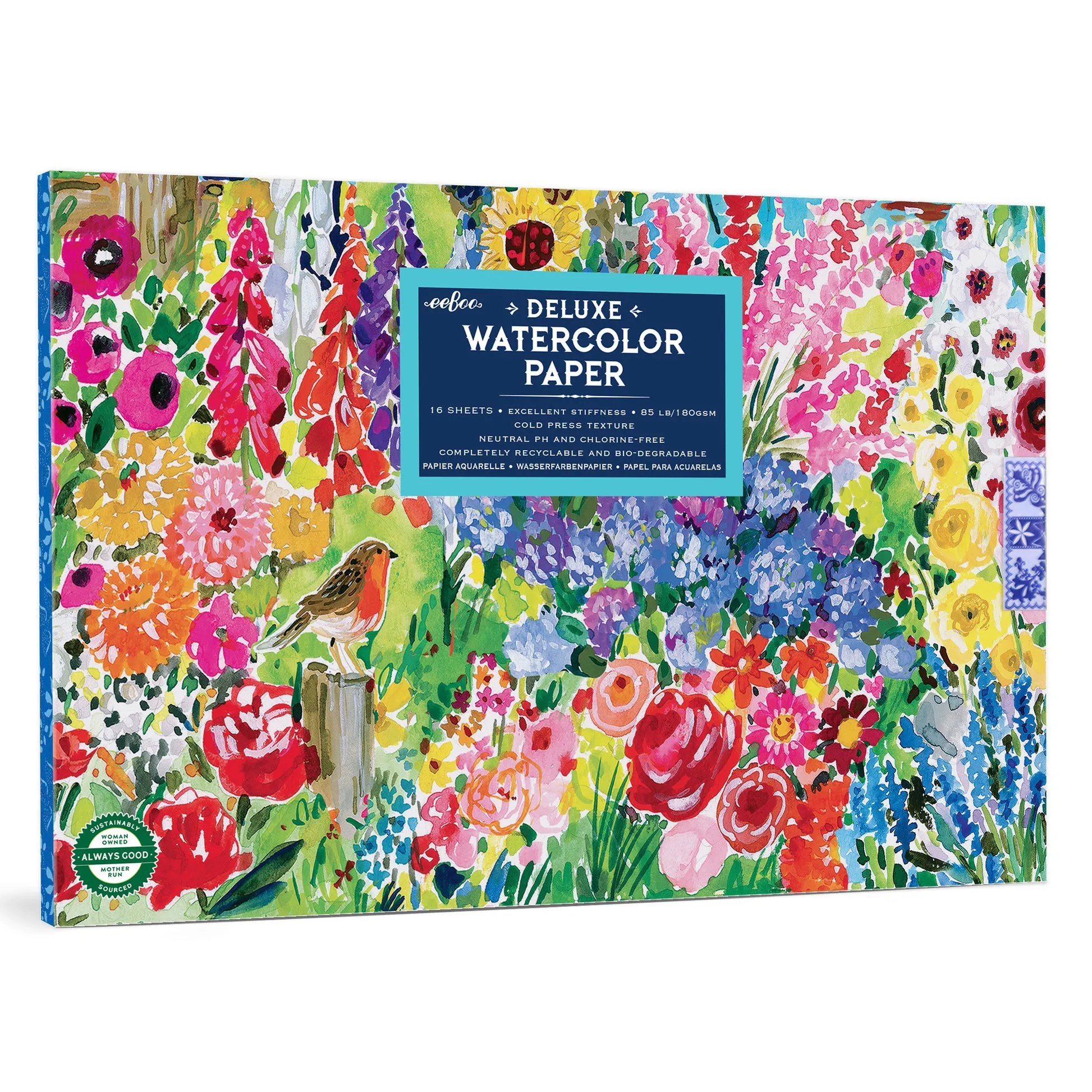 eeBoo Seaside Garden Watercolor Pad