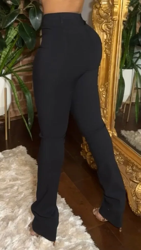 High Waist Stacked Jeans - Black