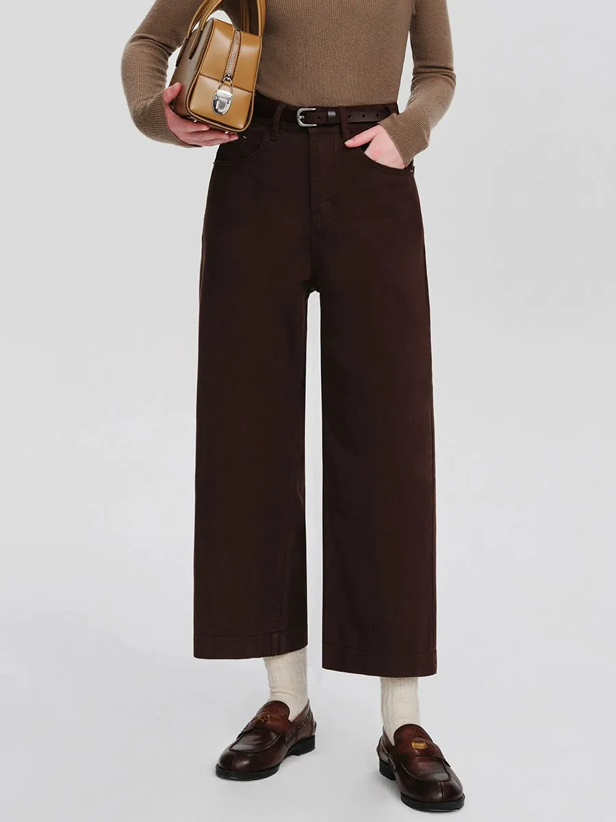 High Waist Straight Leg Jean Pants