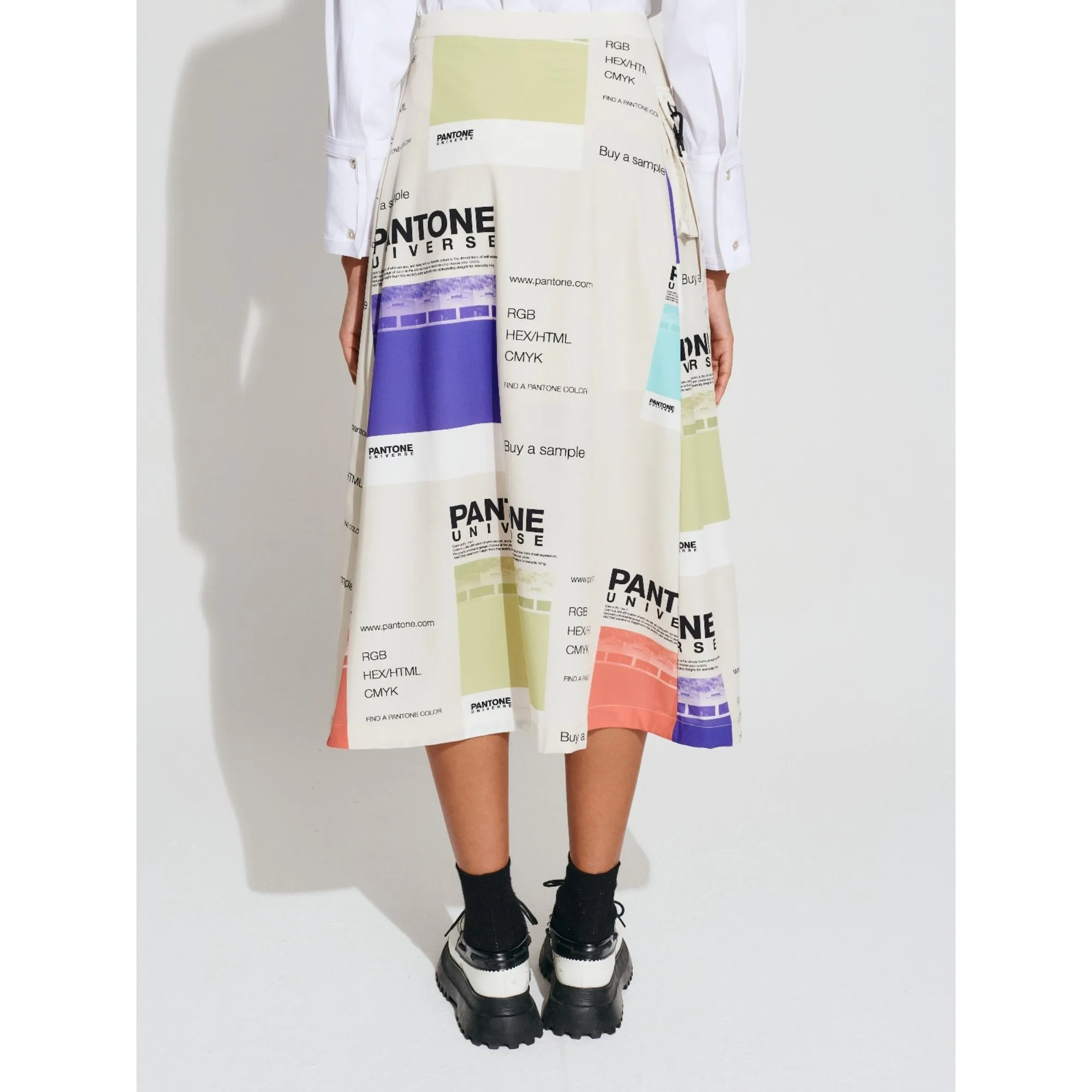 Women Pantone Collection : Packable Side Pocket Skirt - Beige