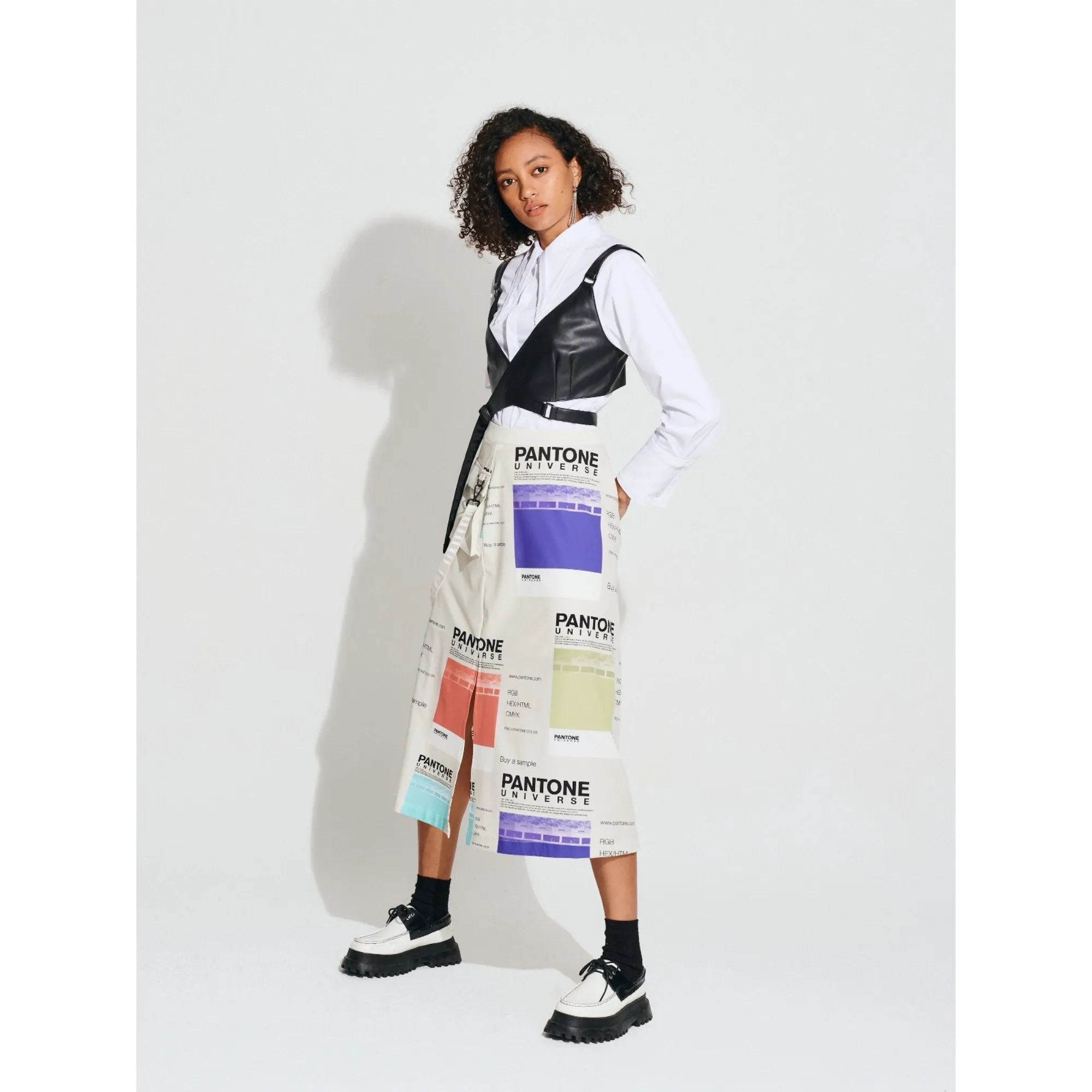 Women Pantone Collection : Packable Side Pocket Skirt - Beige