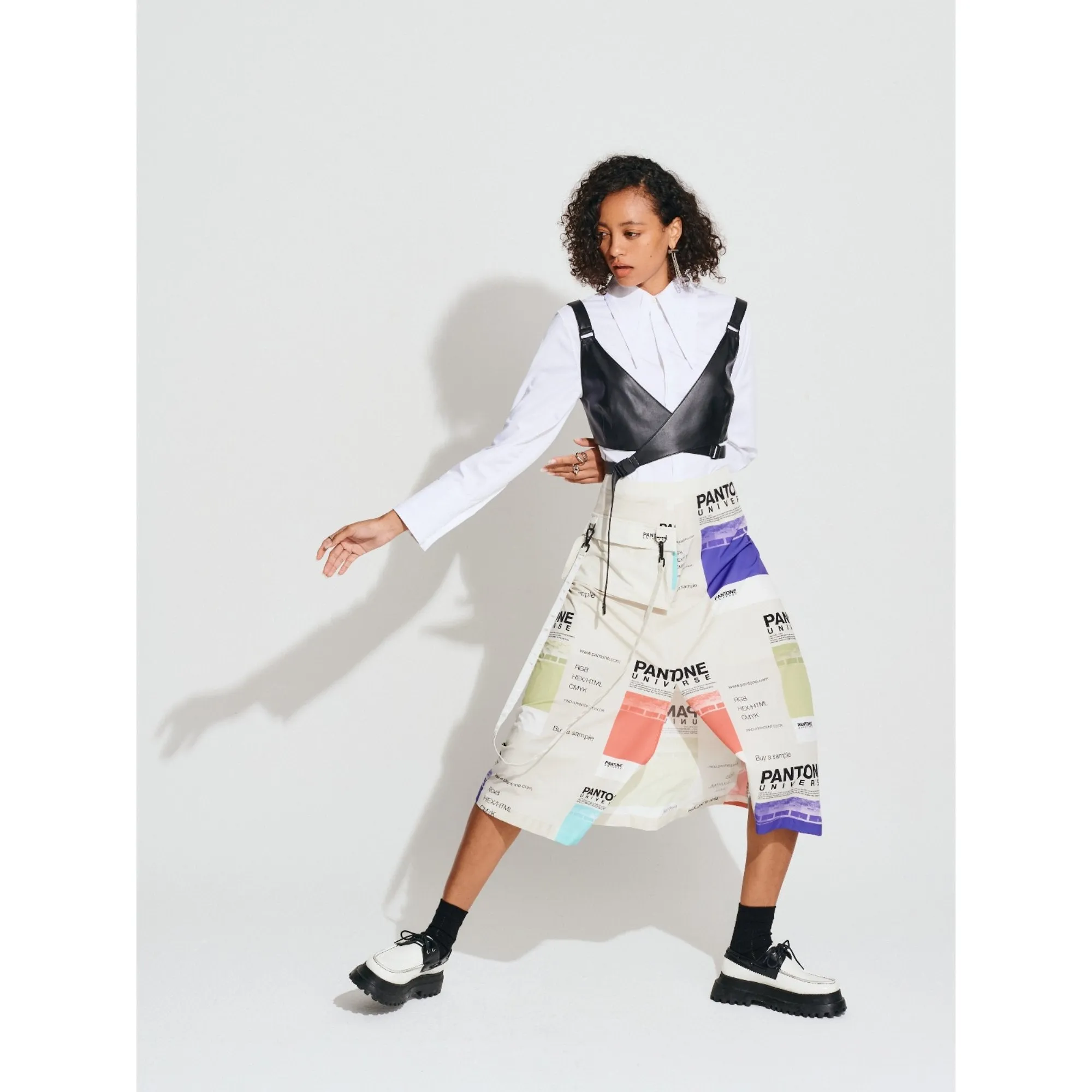Women Pantone Collection : Packable Side Pocket Skirt - Beige